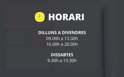 Horari post COVID19